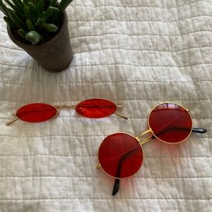 Groovy Glasses in Red / 2 for $8🍒